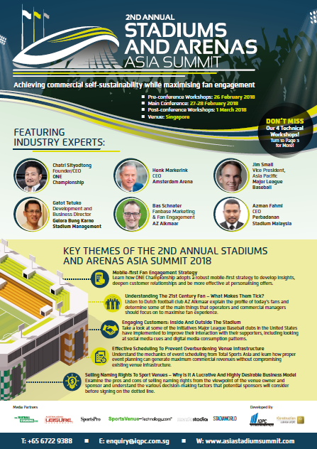 Agenda for Stadiums and Arenas Asia